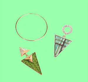 Gold hoops & silver spirals