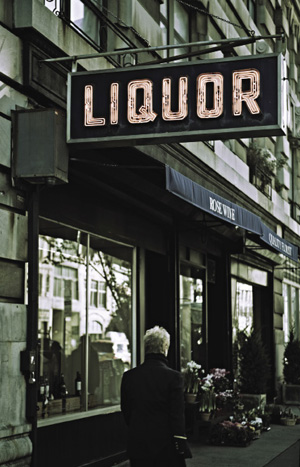 liquor store