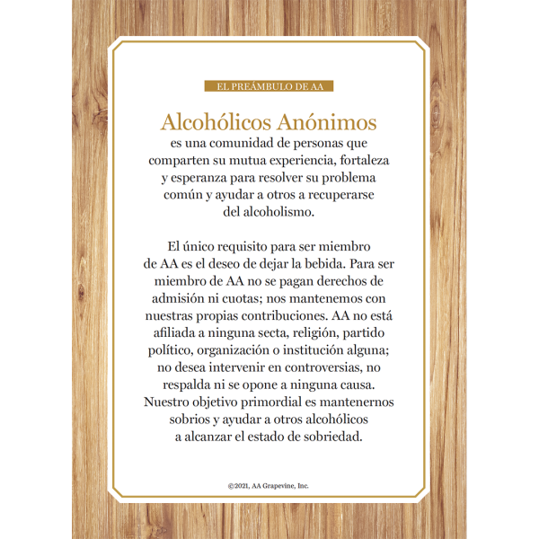 El Preámbulo de AA