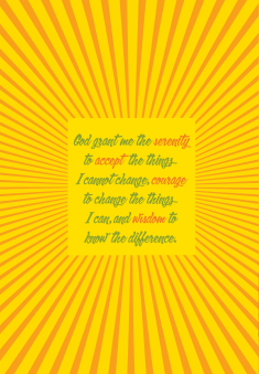 This Month’s Serenity Prayer