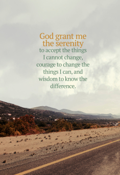 This Month’s Serenity Prayer